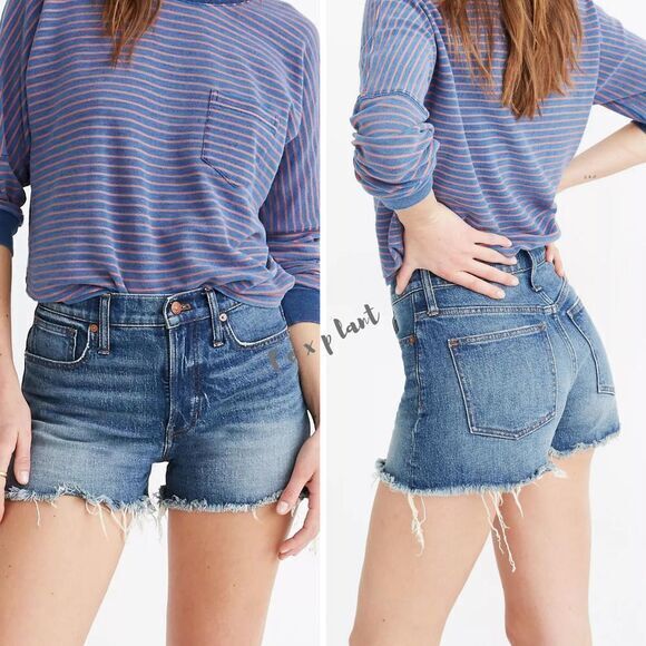 NEW Madewell Perfect Jean Short‎ in Rayburn: Comfort Stretch 29